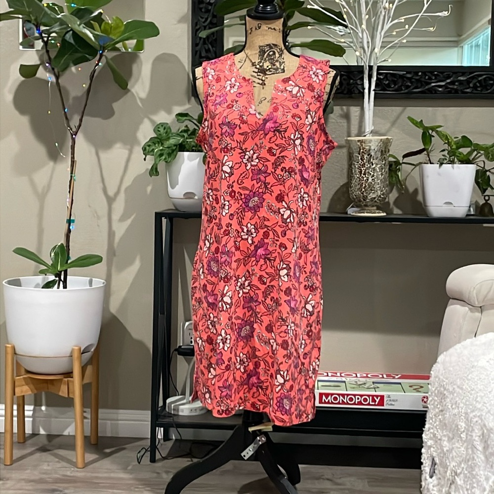 Lands’ End Peachy Coral Dress